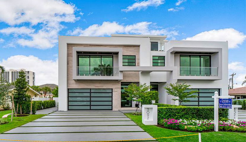 طراحی ویلا دوبلکس مدرن کوچک 