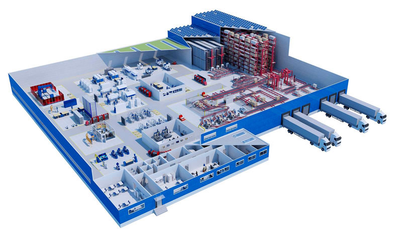 طراحی پلان کارخانه صنایع غذایی