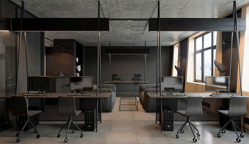 طرحی دفترکار مینیمال