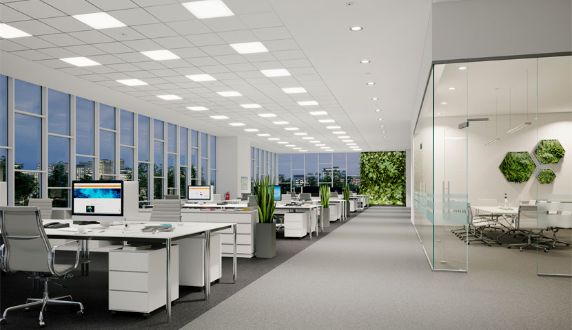 نورپردازی دفترکار اداری