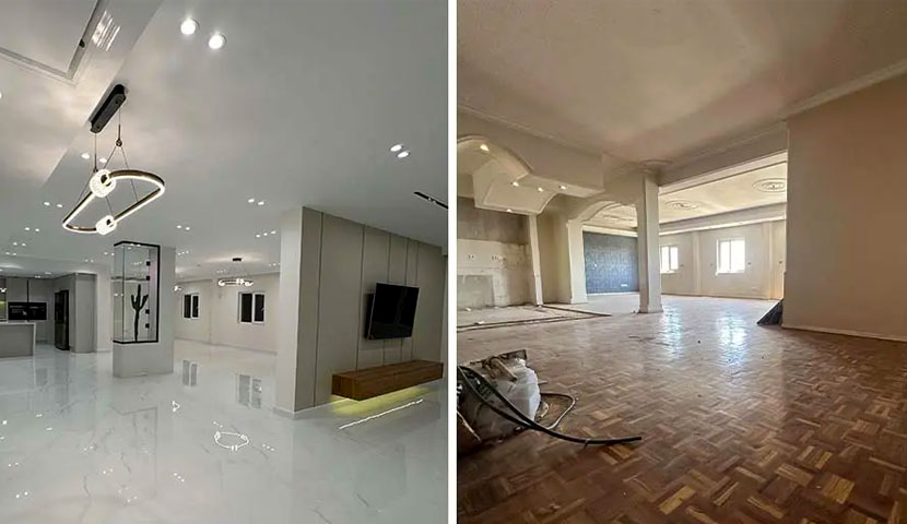 پروژه بازسازی خانه در سعادت آباد تهران