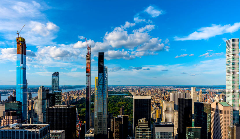برج سنترال پارک نیویورک در حال ساخت