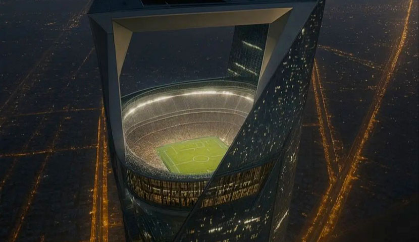  استادیوم معلق در عربستان