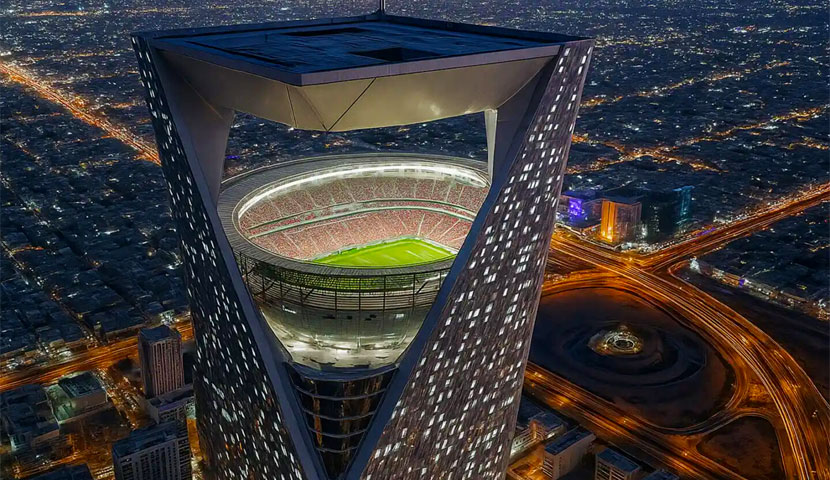  استادیوم معلق در عربستان