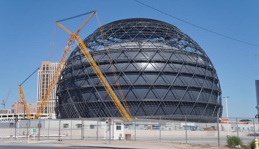 مراحل ساخت MSG Sphere