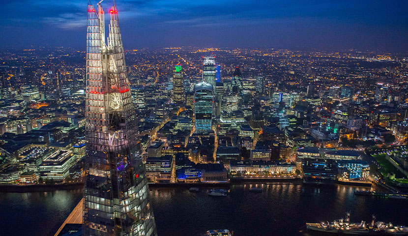 طراحی برج مدرن شارد لندن
