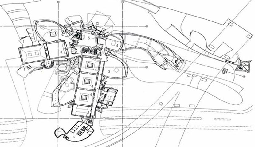پلان موزه گوگنهایم بیلبائو
