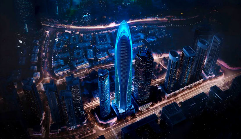 برج مرسدس بنز آسمان خراش یک میلیارد دلاری در دبی