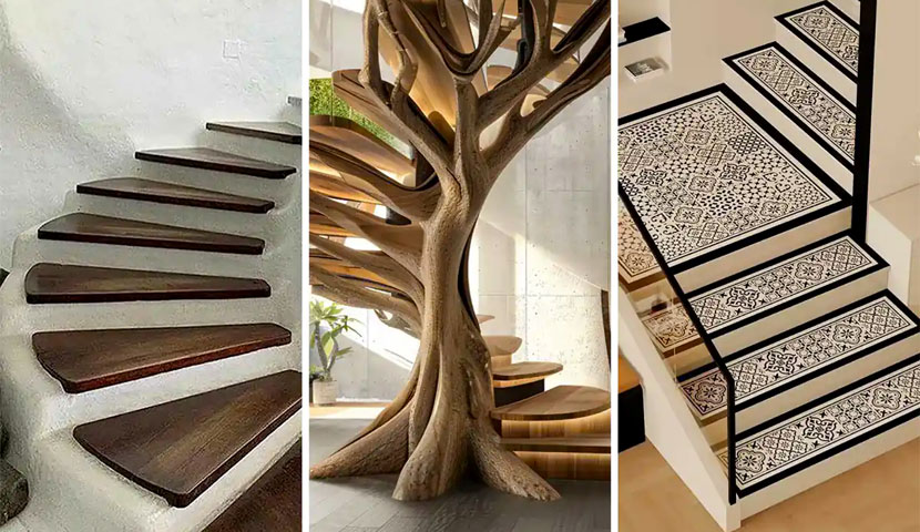 طراحی راه پله ساختمان اداری و مسکونی