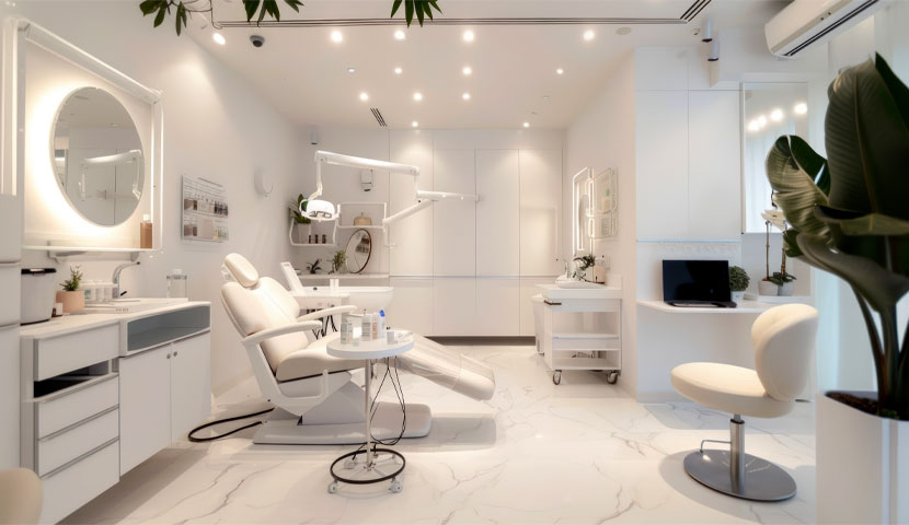 طراحی کلینیک زیبایی شیک و مدرن