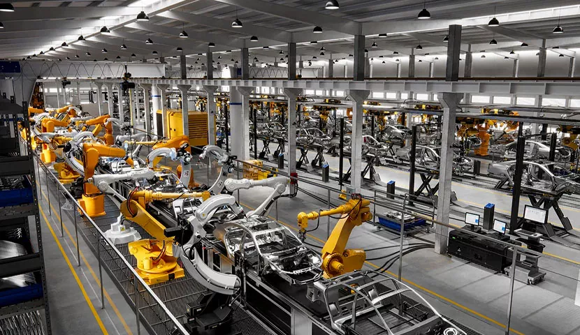 طراحی داخلی کارخانه صنعتی به سبک مدرن