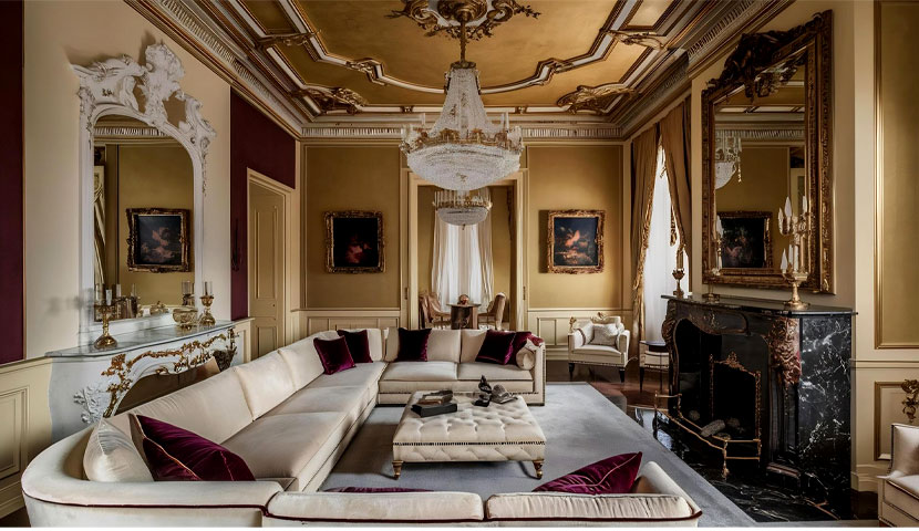 طراحی داخلی مسکونی به سبک کلاسیک