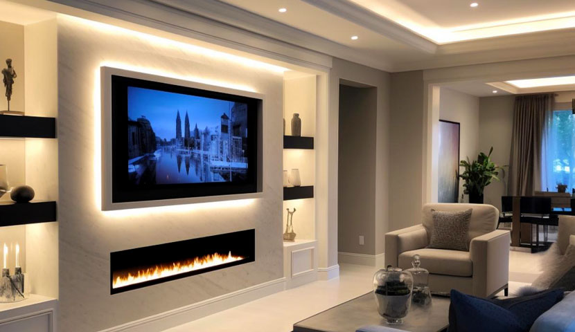 طراحی داخلی تی وی وال