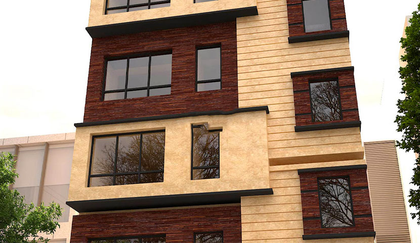 بازسازی نما ساختمان سنگی 