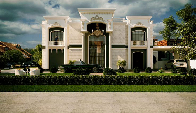 بازسازی ویلا به سبک کلاسیک